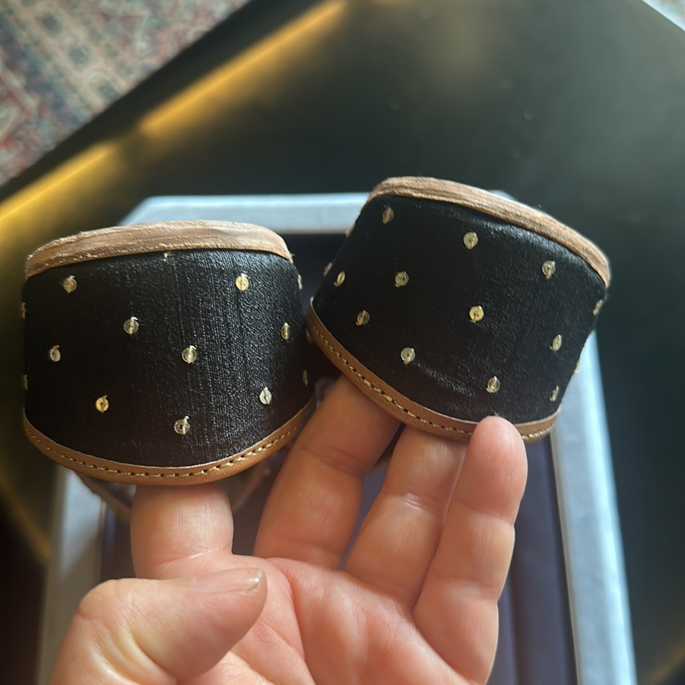 NWT Gorgeous Hand made Pure Leather Mojaris with beautiful embroidery! Size 38 - Picture 14 of 14